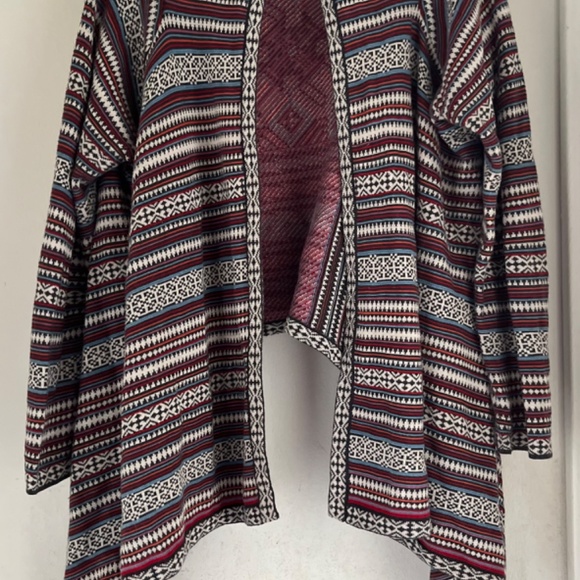 Peruvian Connection 100% cotton open hi low cardigan - Picture 2 of 16